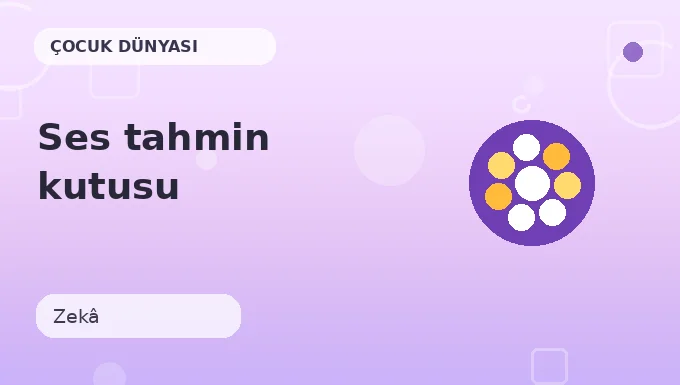Ses tahmin kutusu etkinliği