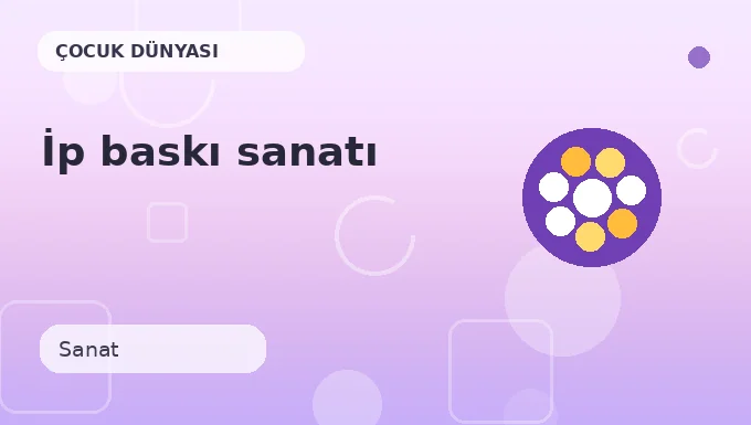 İp baskı sanatı etkinliği