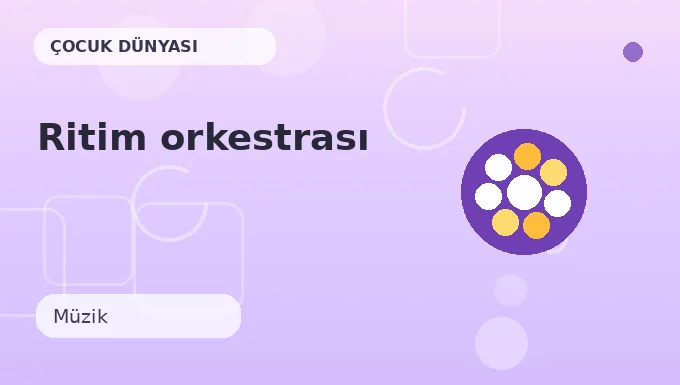 Ritim orkestrası etkinliği