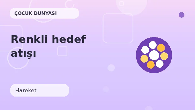 Renkli hedef atışı etkinliği