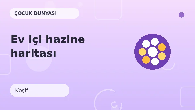 Ev içi hazine haritası etkinliği