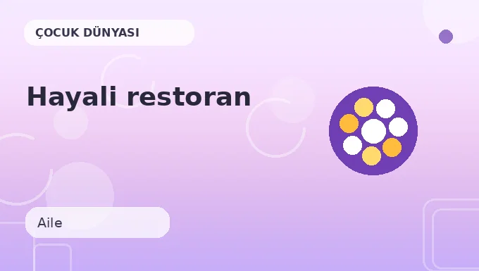 Hayali restoran etkinliği