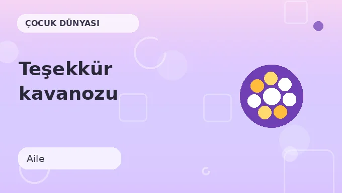 Teşekkür kavanozu etkinliği