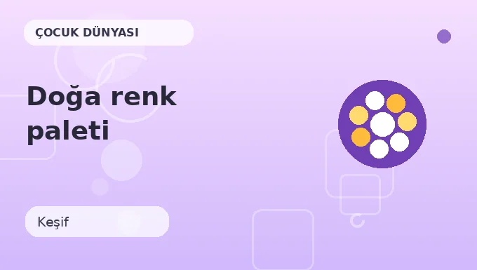 Doğa renk paleti etkinliği