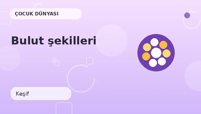 Bulut şekilleri etkinliği