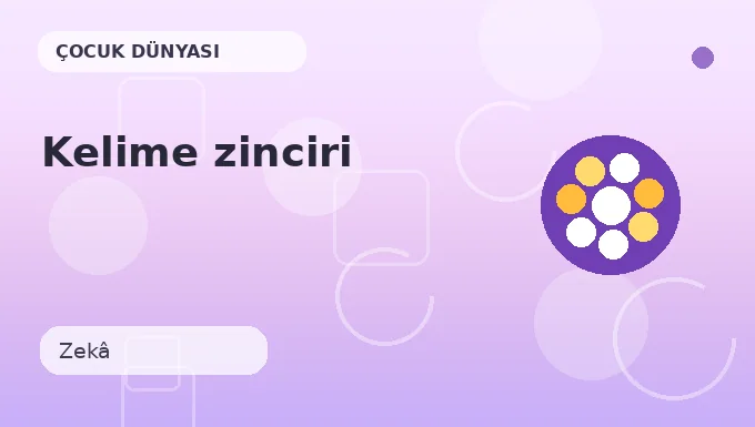 Kelime zinciri etkinliği
