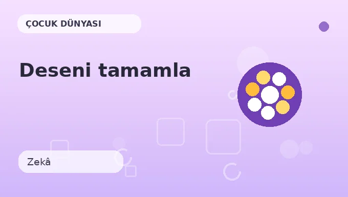 Deseni tamamla etkinliği