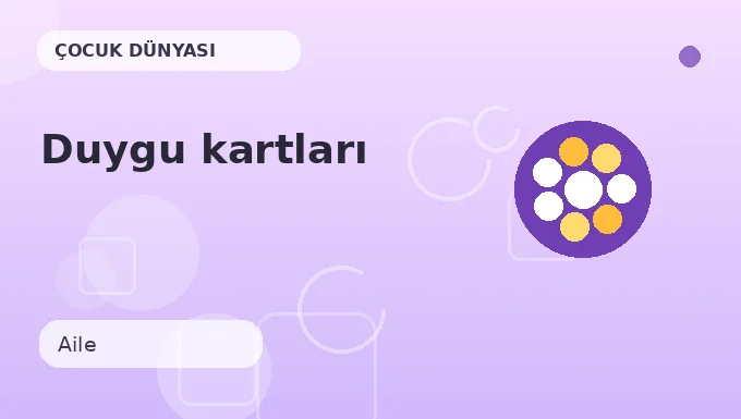 Duygu kartları etkinliği