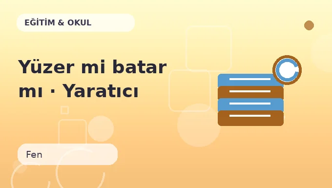 Yüzer mi batar mı · Yaratıcı sürüm